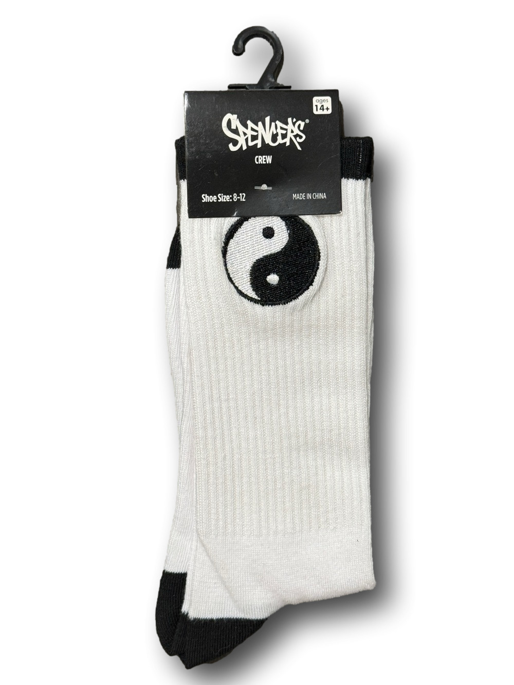 3/$18 Yin & Yang Funny Novelty Crew Socks - NWT